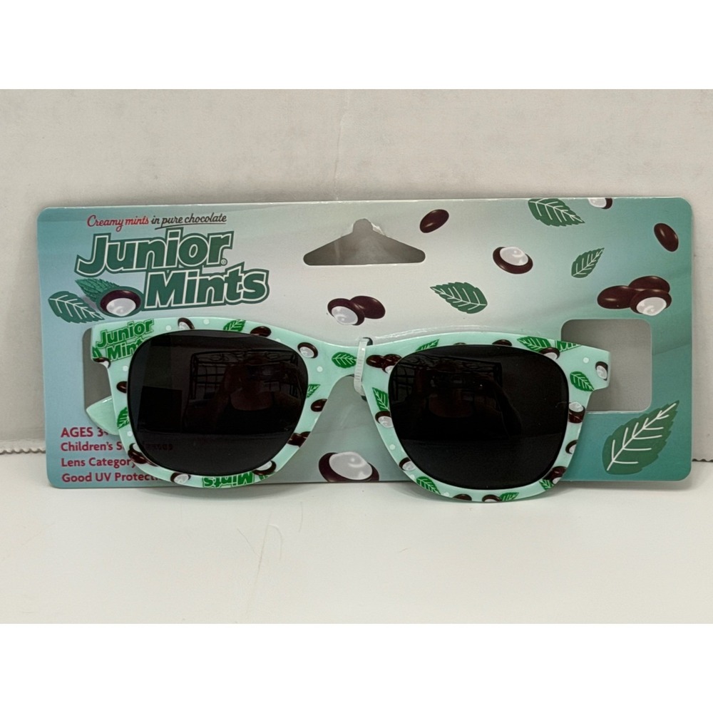 Junior Mints Childrens Sunglasses Mint Green Candy Novelty UV Protection Ages 3+